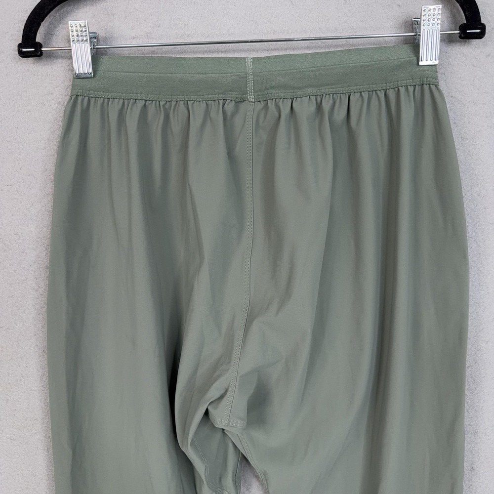 Gymshark Joggers Womens Medium Green Lightweight Stretch Windbreak Cuffed Pants - Picture 9 of 16